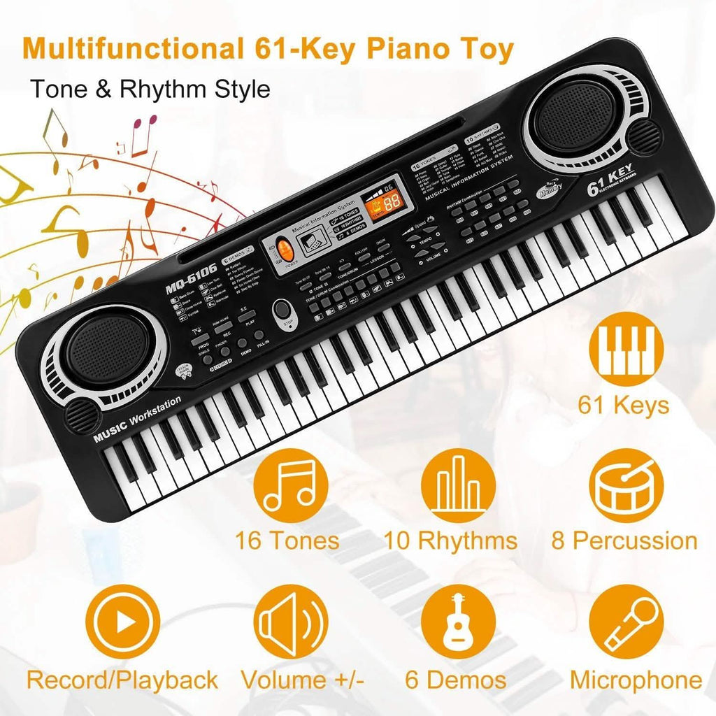 61-Key Electronic Keyboard — Beginner to Intermediate