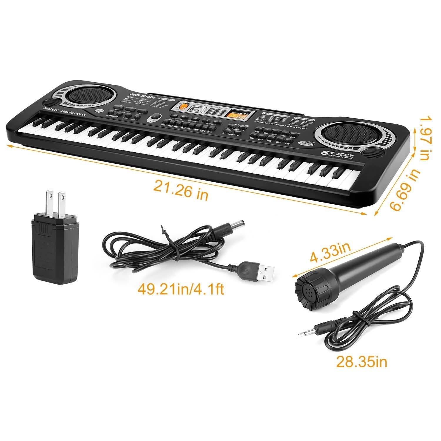 61-Key Electronic Keyboard — Beginner to Intermediate