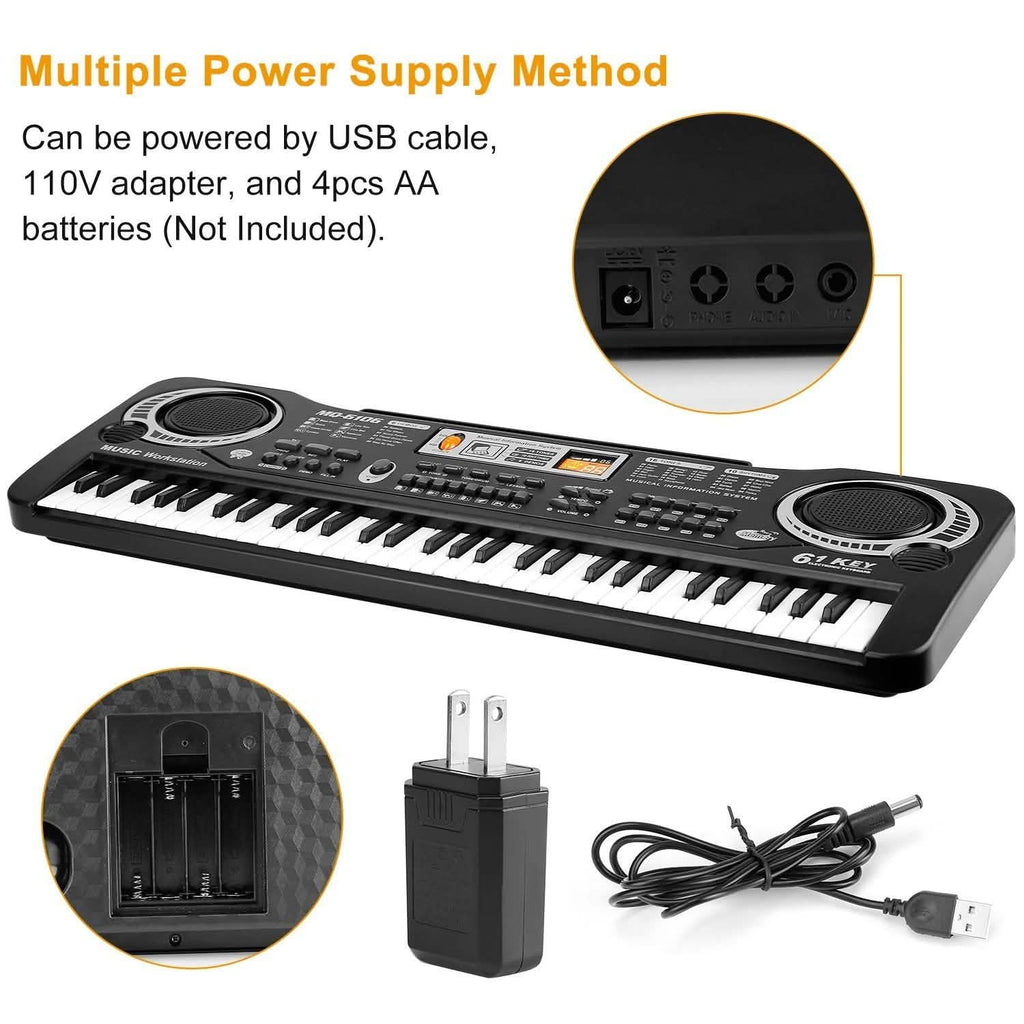 61-Key Electronic Keyboard — Beginner to Intermediate