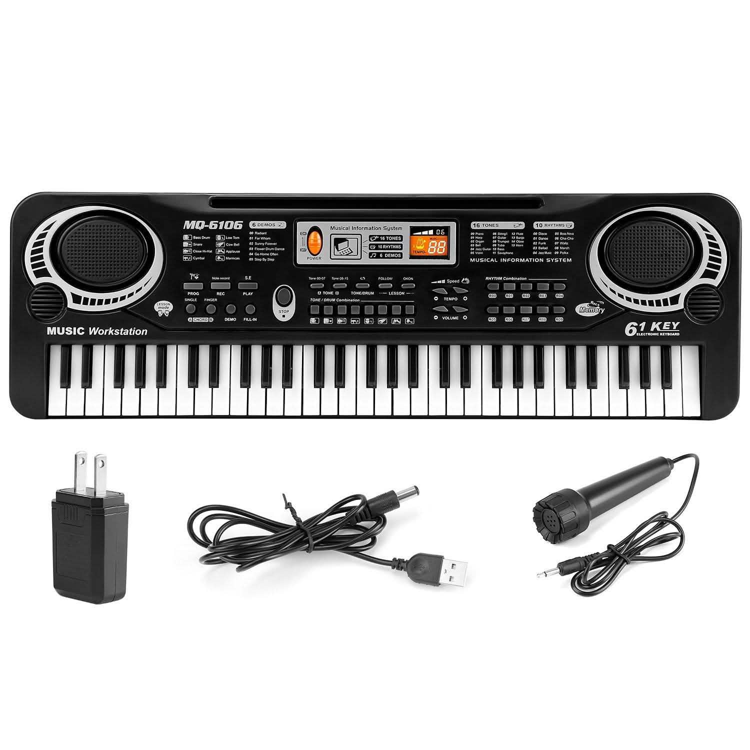 61-Key Electronic Keyboard — Beginner to Intermediate