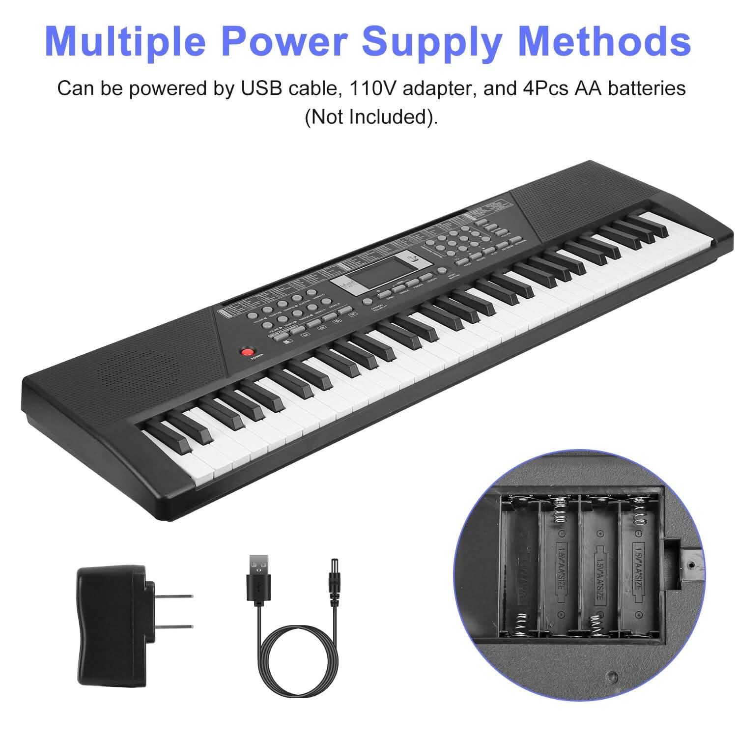 61-Key Digital Piano — Advanced Features & Touch Response