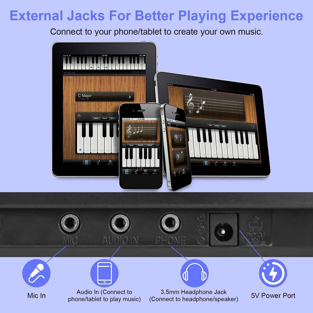 61-Key Digital Piano — Advanced Features & Touch Response