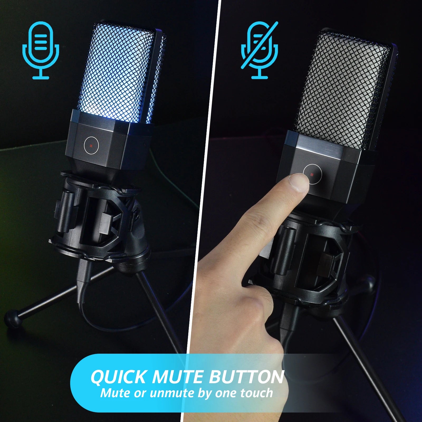 Pro USB Condenser Microphone Kit — Studio & Streaming