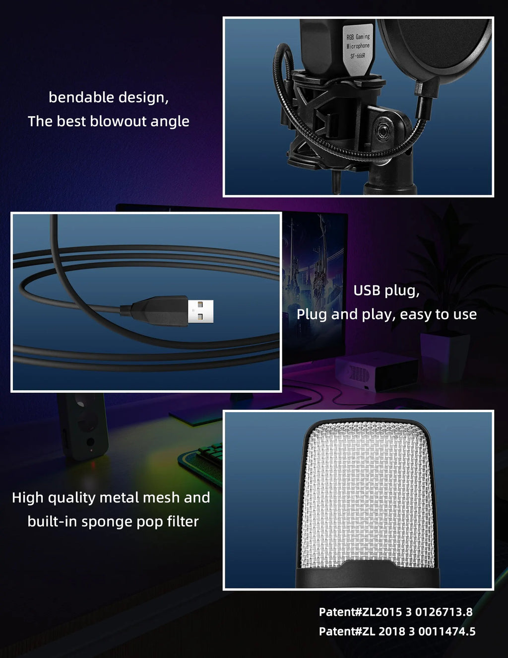 Pro USB Condenser Microphone Kit — Studio & Streaming