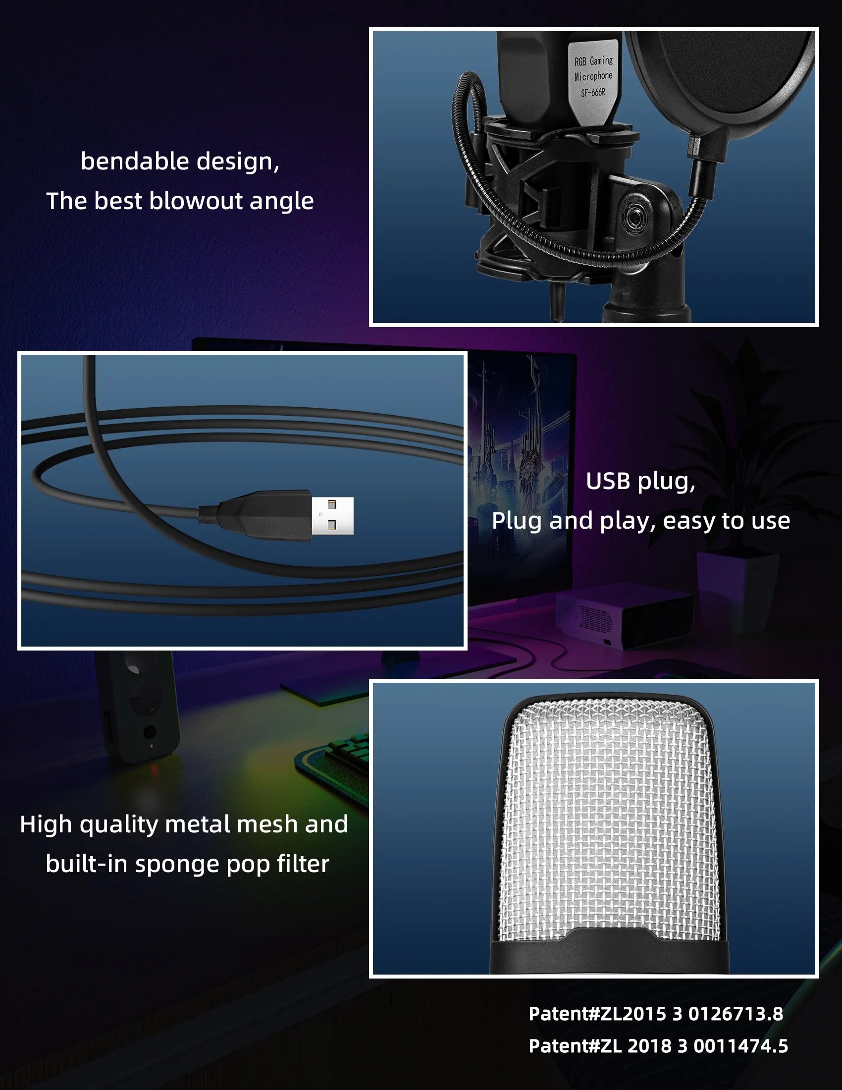 Pro USB Condenser Microphone Kit — Studio & Streaming