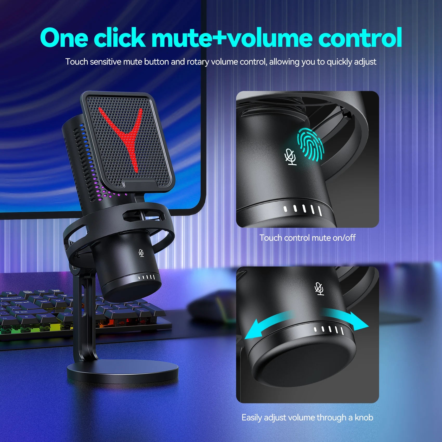 Pro USB Condenser Microphone Kit — Studio & Streaming