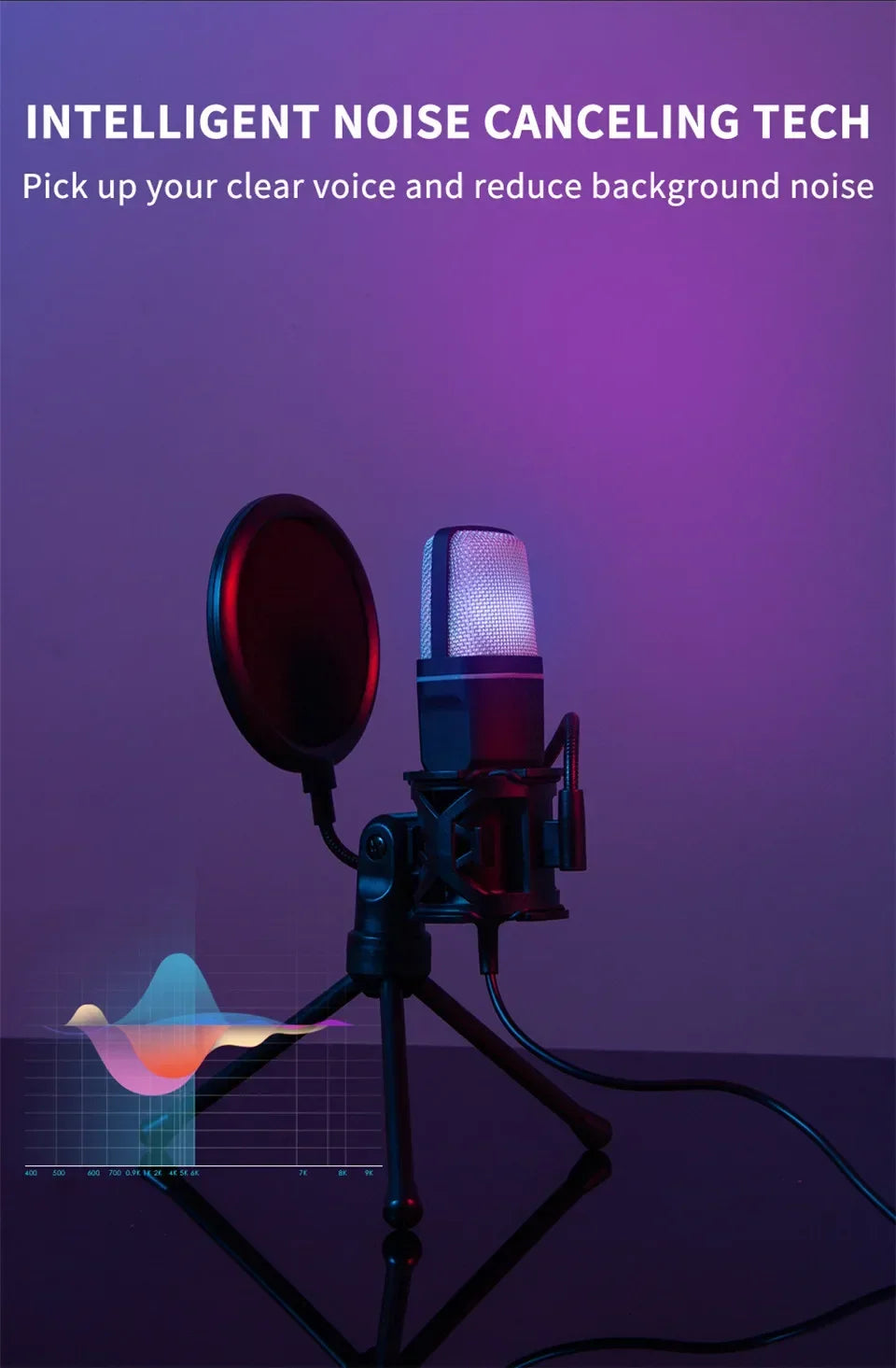 RGB Gaming Microphone — USB Plug & Play