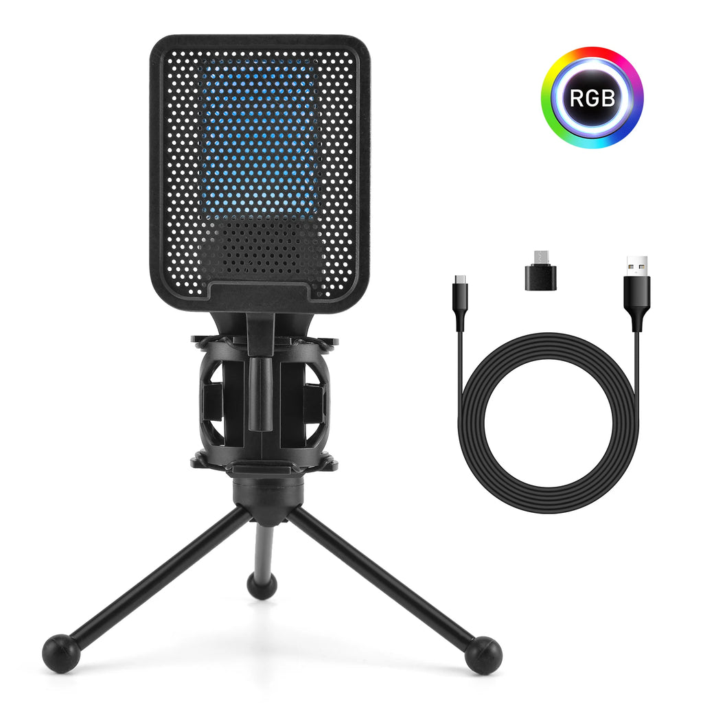 Pro USB Condenser Microphone Kit — Studio & Streaming