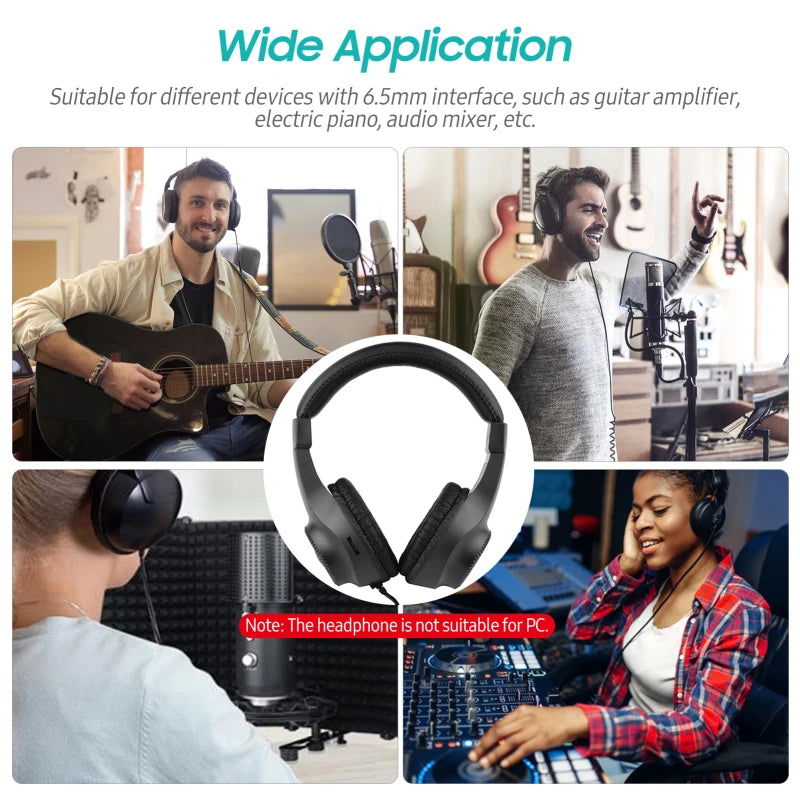 Professional Studio Monitor Headphones — 50mm Driver