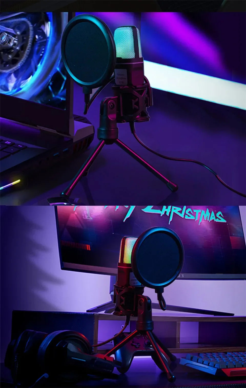 RGB Gaming Microphone — USB Plug & Play
