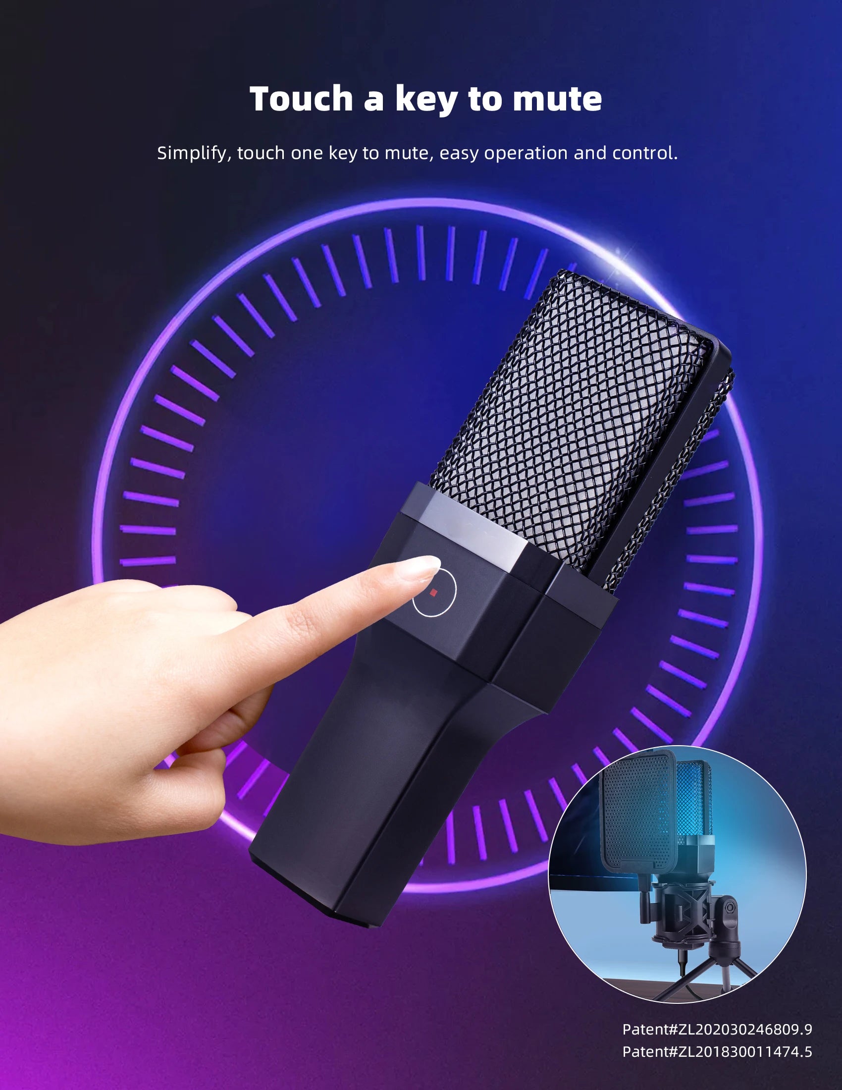 Pro USB Condenser Microphone Kit — Studio & Streaming