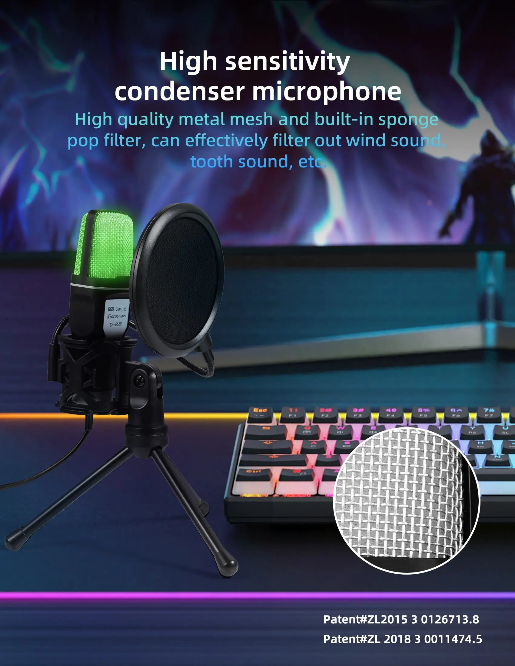 Pro USB Condenser Microphone Kit — Studio & Streaming