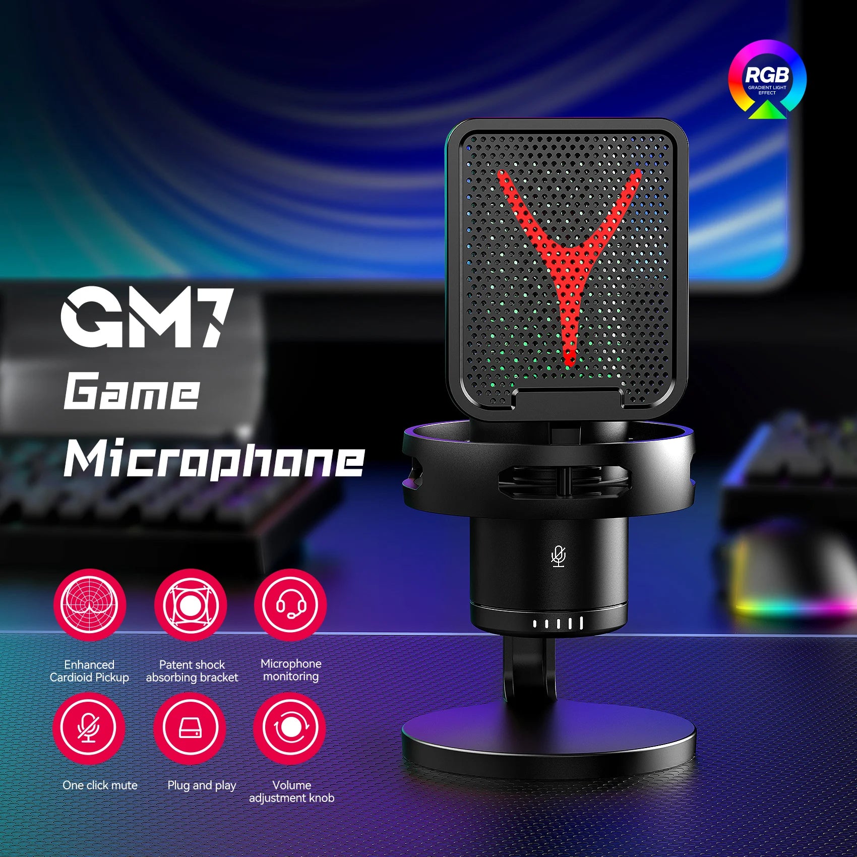 Pro USB Condenser Microphone Kit — Studio & Streaming