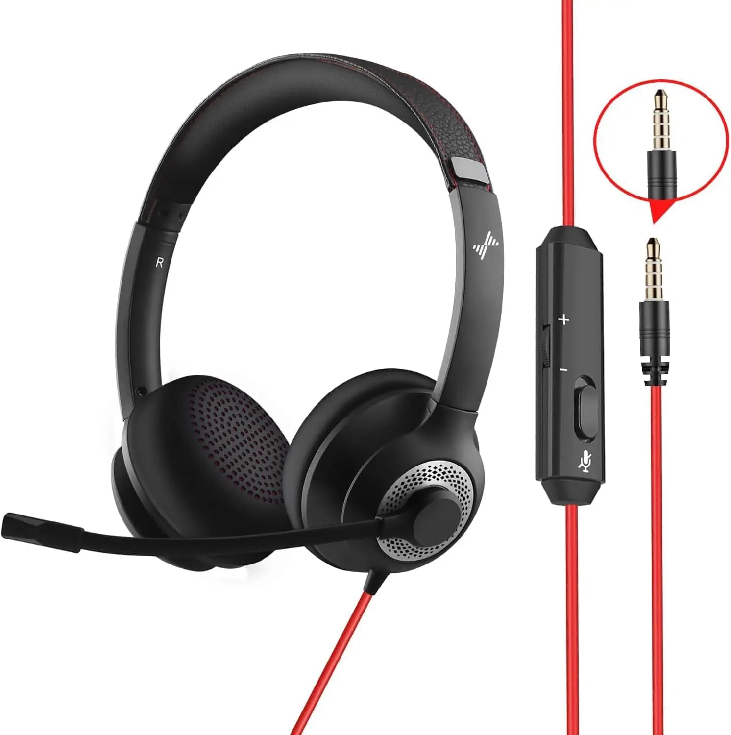 USB Headset with Noise-Cancelling Mic — Office & Gaming