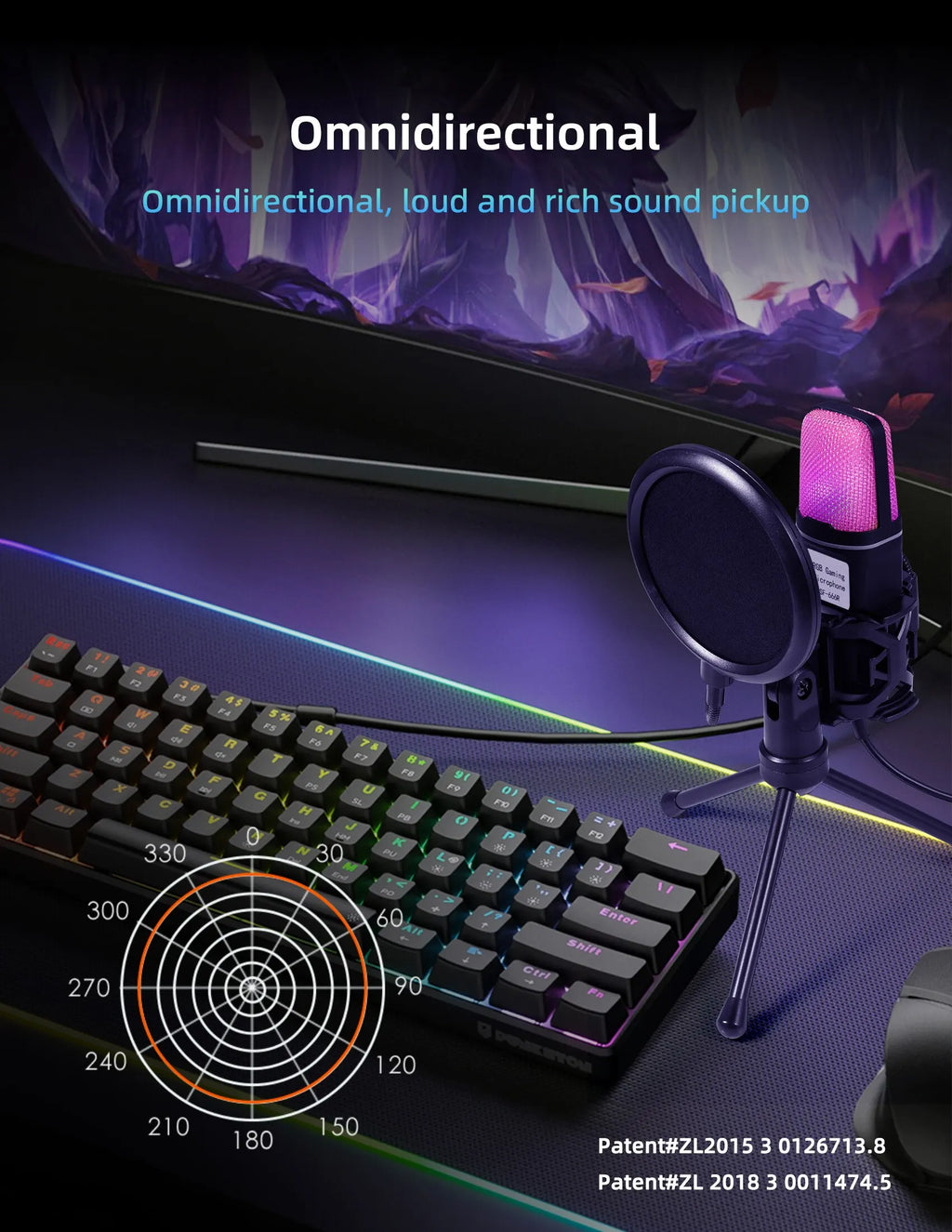 Pro USB Condenser Microphone Kit — Studio & Streaming