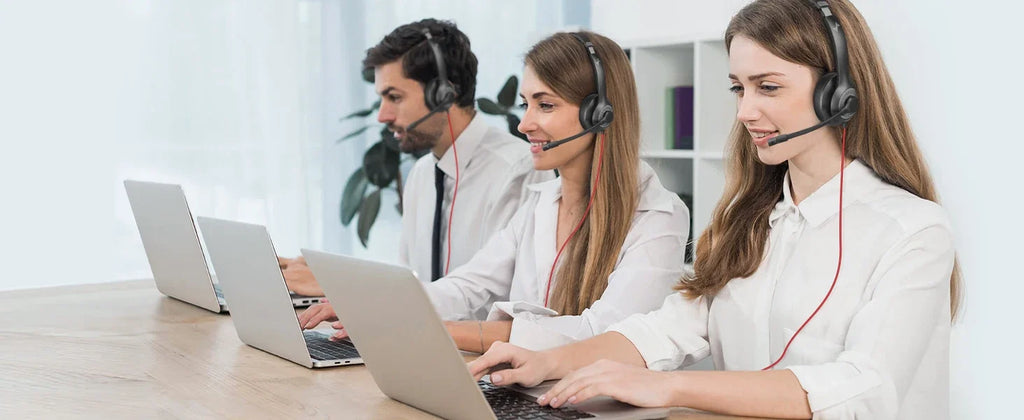 USB Headset with Noise-Cancelling Mic — Office & Gaming