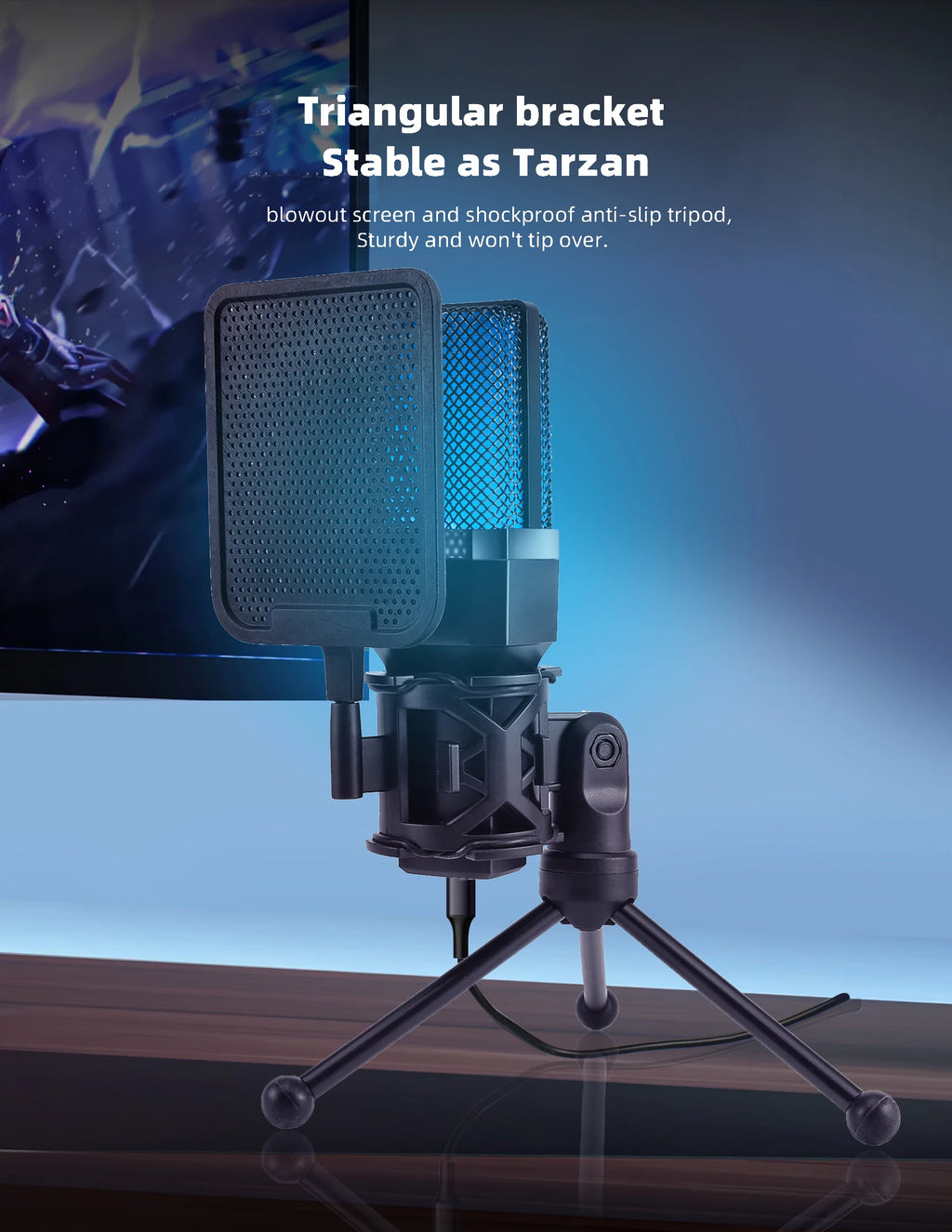 Pro USB Condenser Microphone Kit — Studio & Streaming