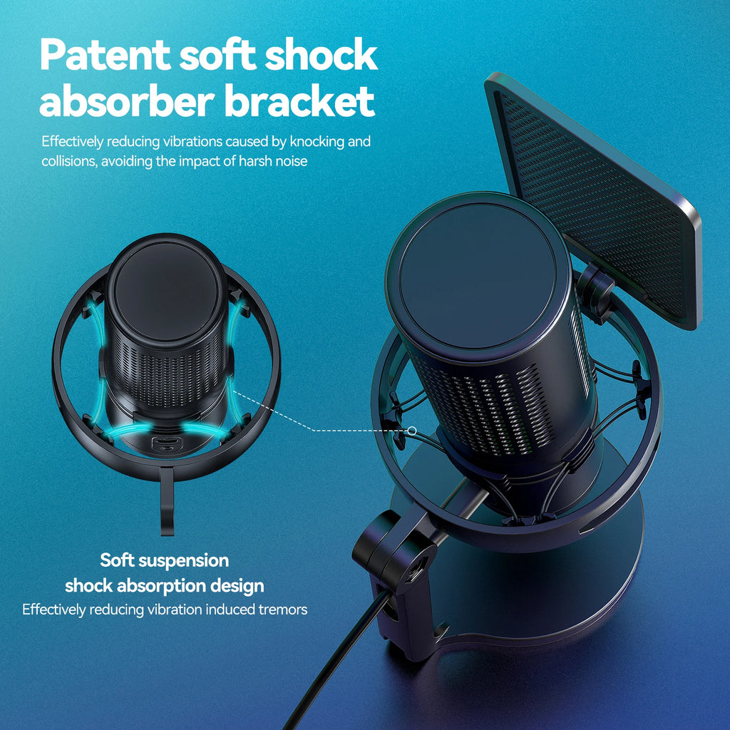 Pro USB Condenser Microphone Kit — Studio & Streaming