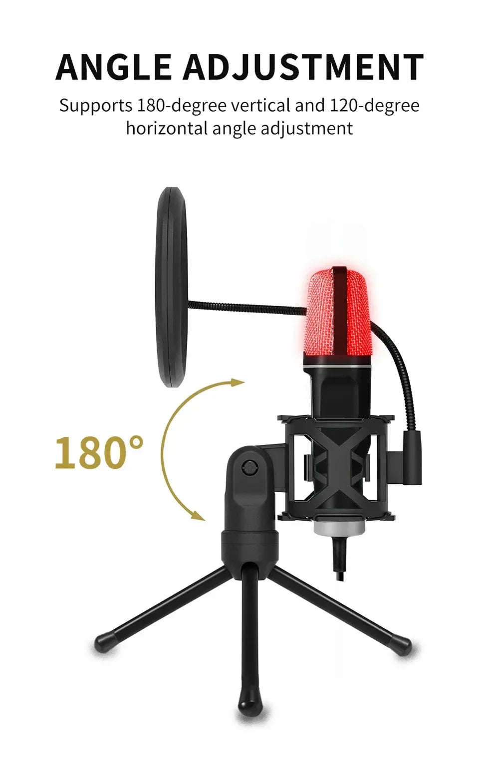 RGB Gaming Microphone — USB Plug & Play