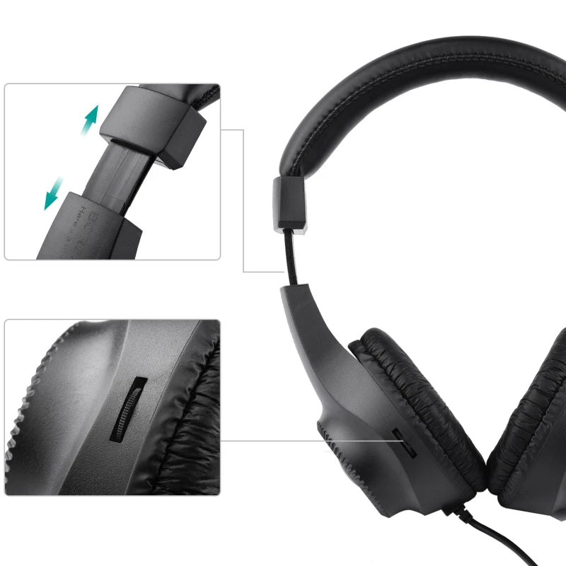 Professional Studio Monitor Headphones — 50mm Driver