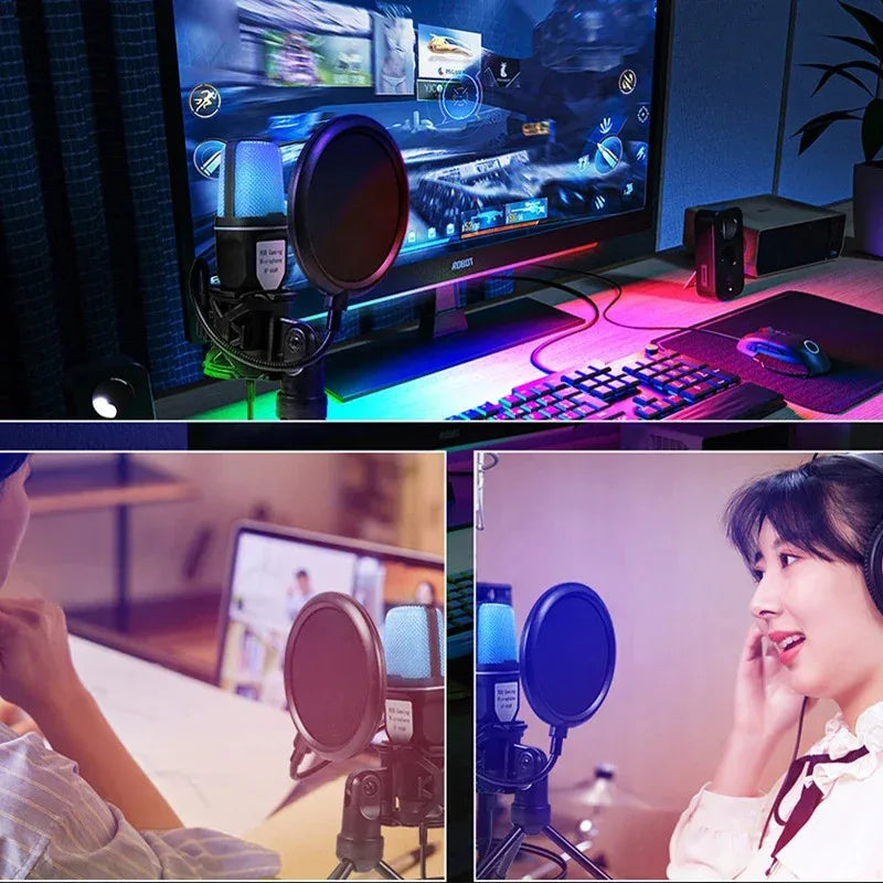 RGB Gaming Microphone — USB Plug & Play