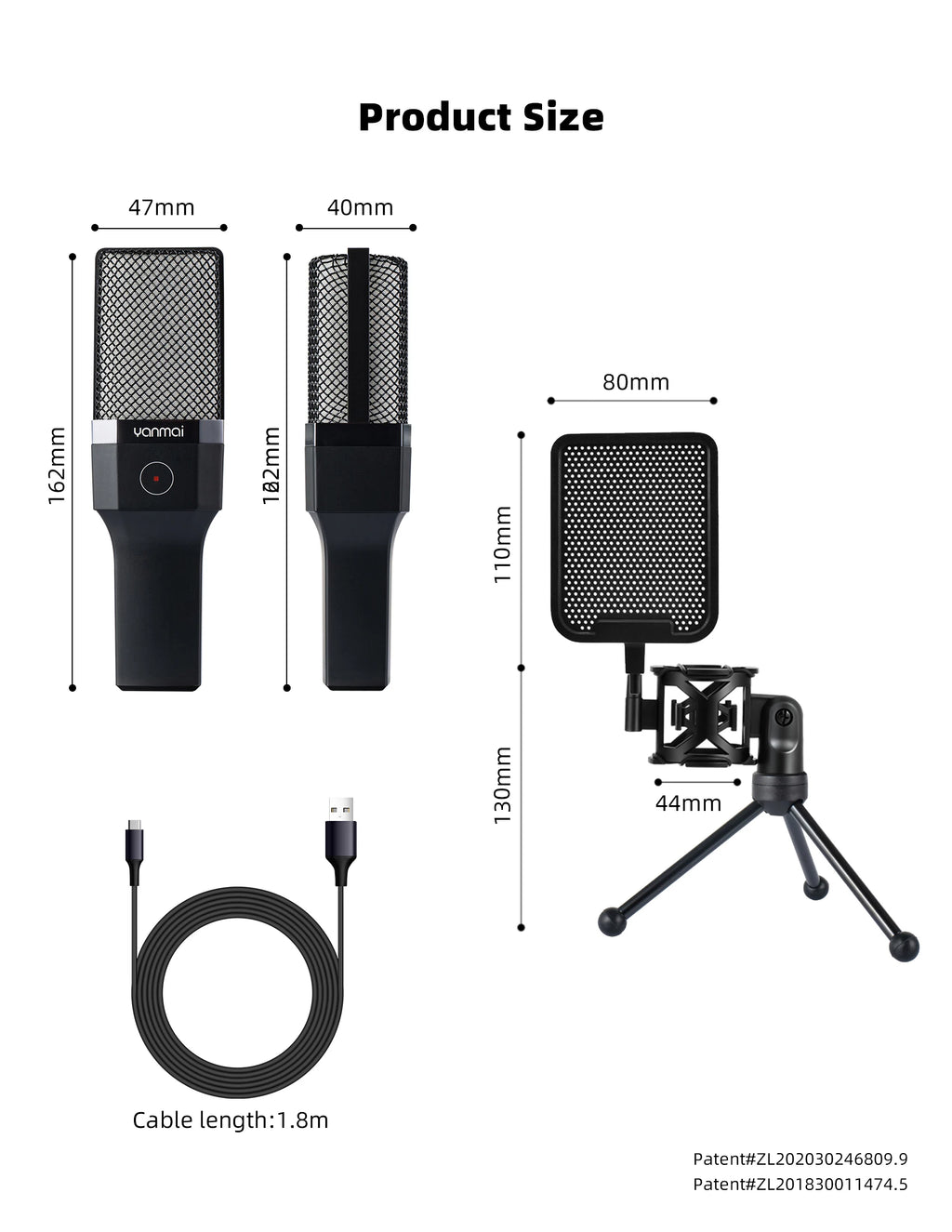 Pro USB Condenser Microphone Kit — Studio & Streaming