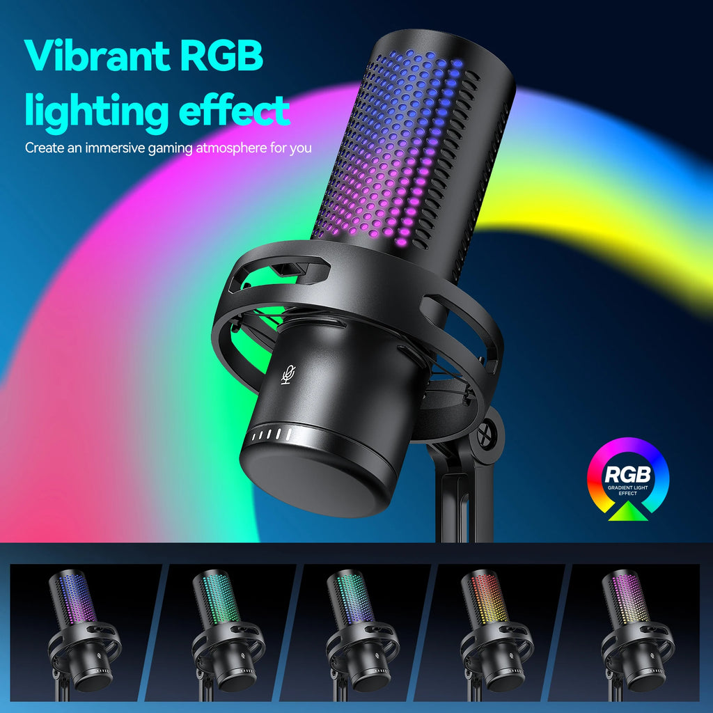 Pro USB Condenser Microphone Kit — Studio & Streaming