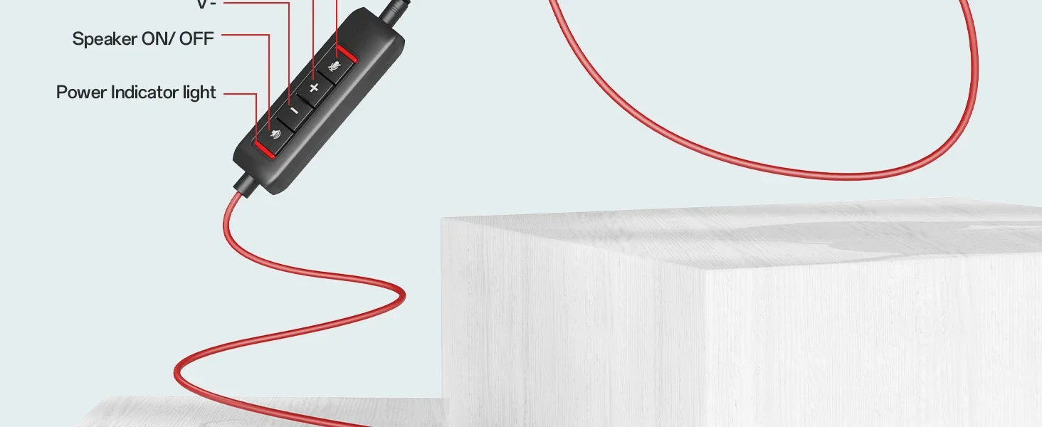 USB Headset with Noise-Cancelling Mic — Office & Gaming